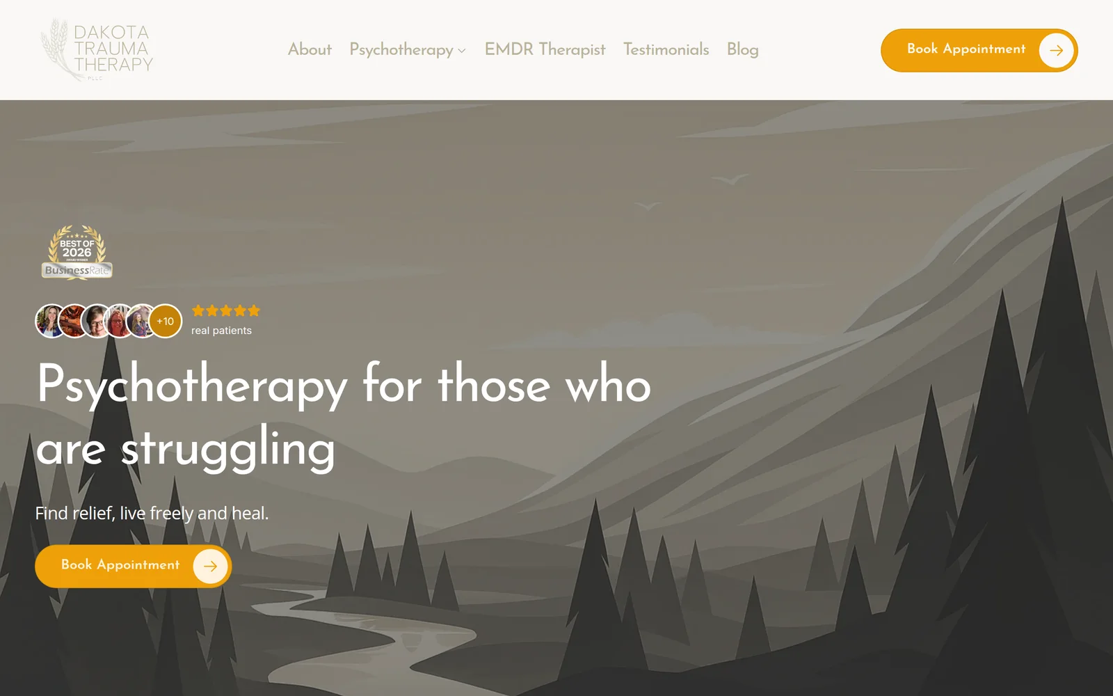 The Dakota Trauma Therapy website we built